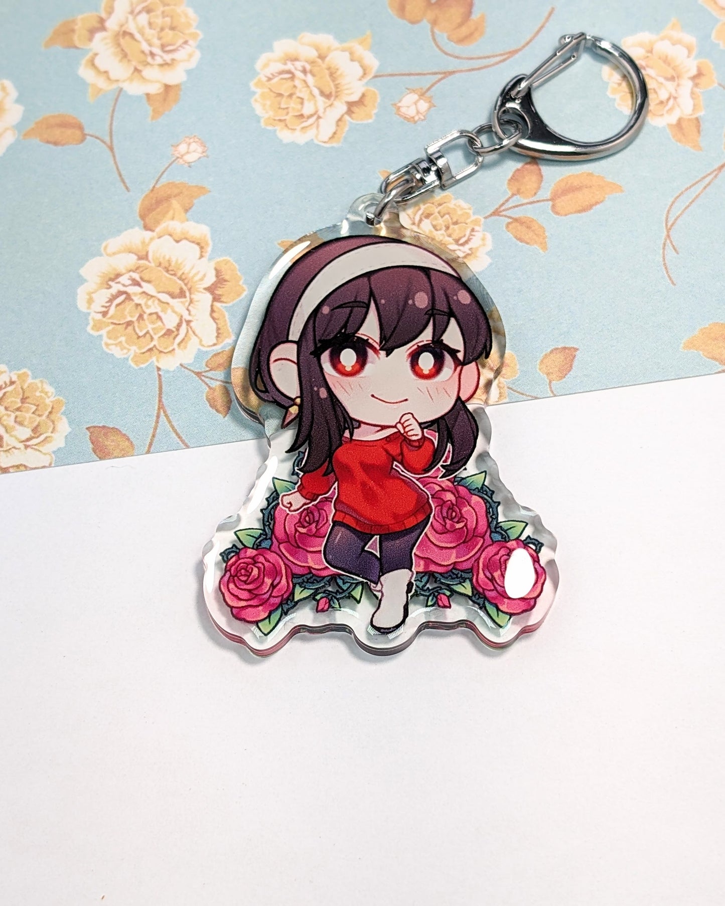 Yor Forger | Keychain - r0cketcat Illustrations
