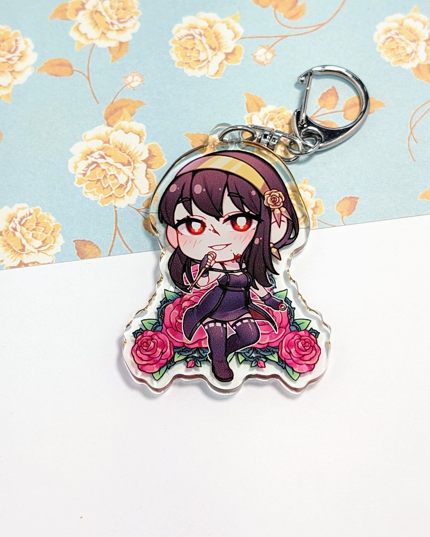 Yor Forger | Keychain - r0cketcat Illustrations