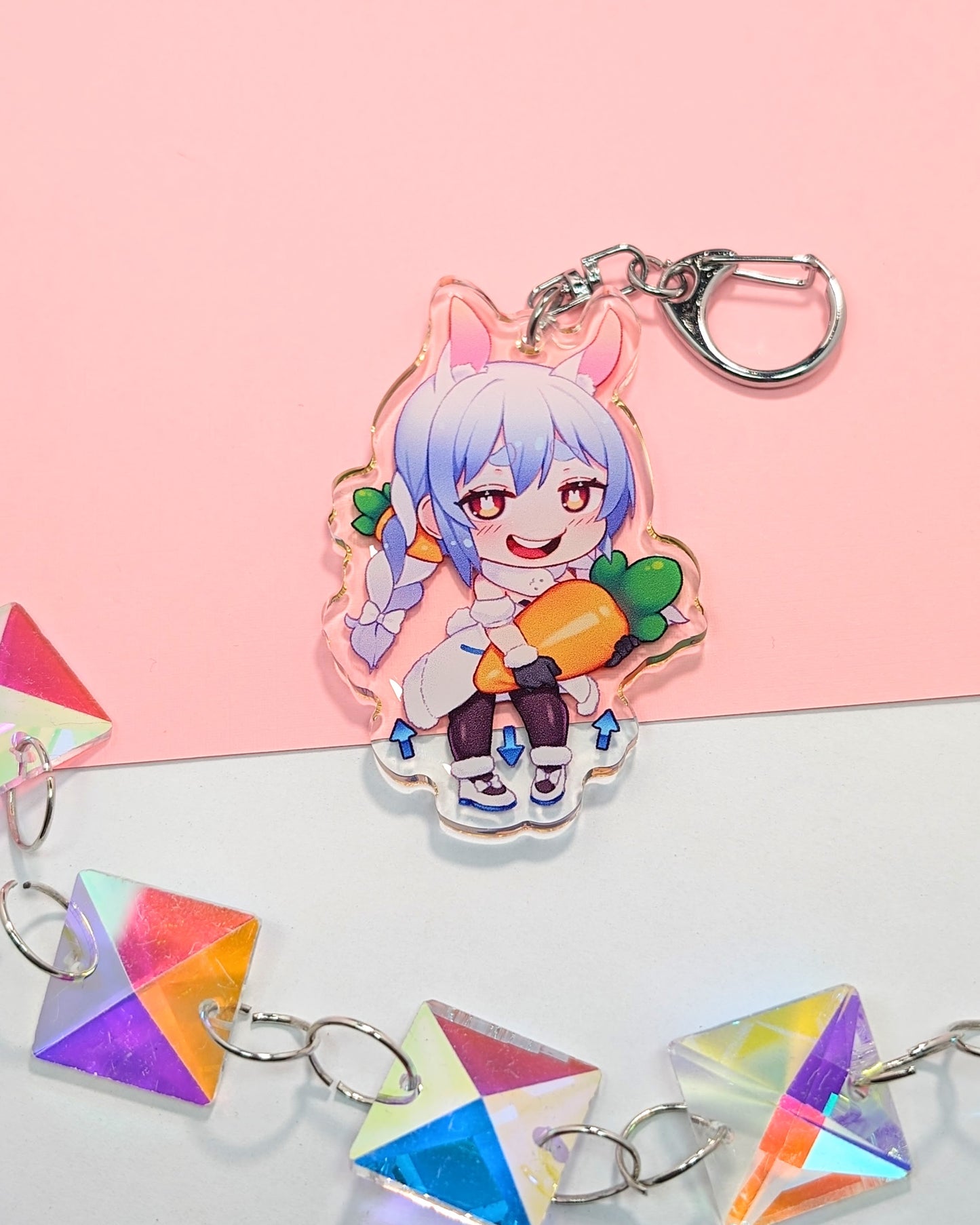 Pekora | Keychain - r0cketcat Illustrations