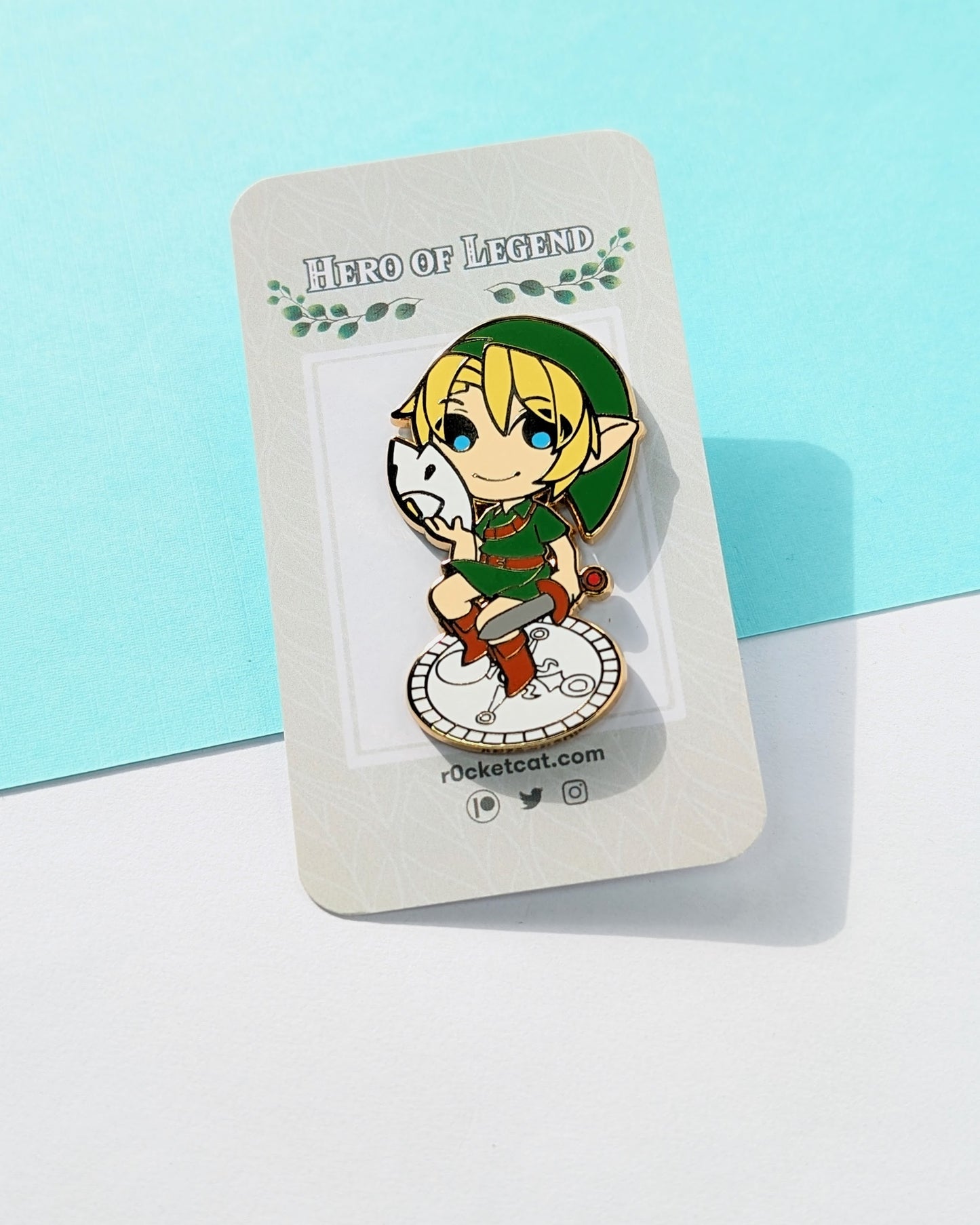 Young Hero | Enamel - r0cketcat Illustrations