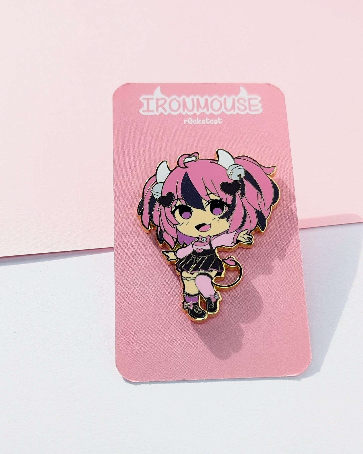 Ironmouse | Enamel Pin - r0cketcat Illustrations