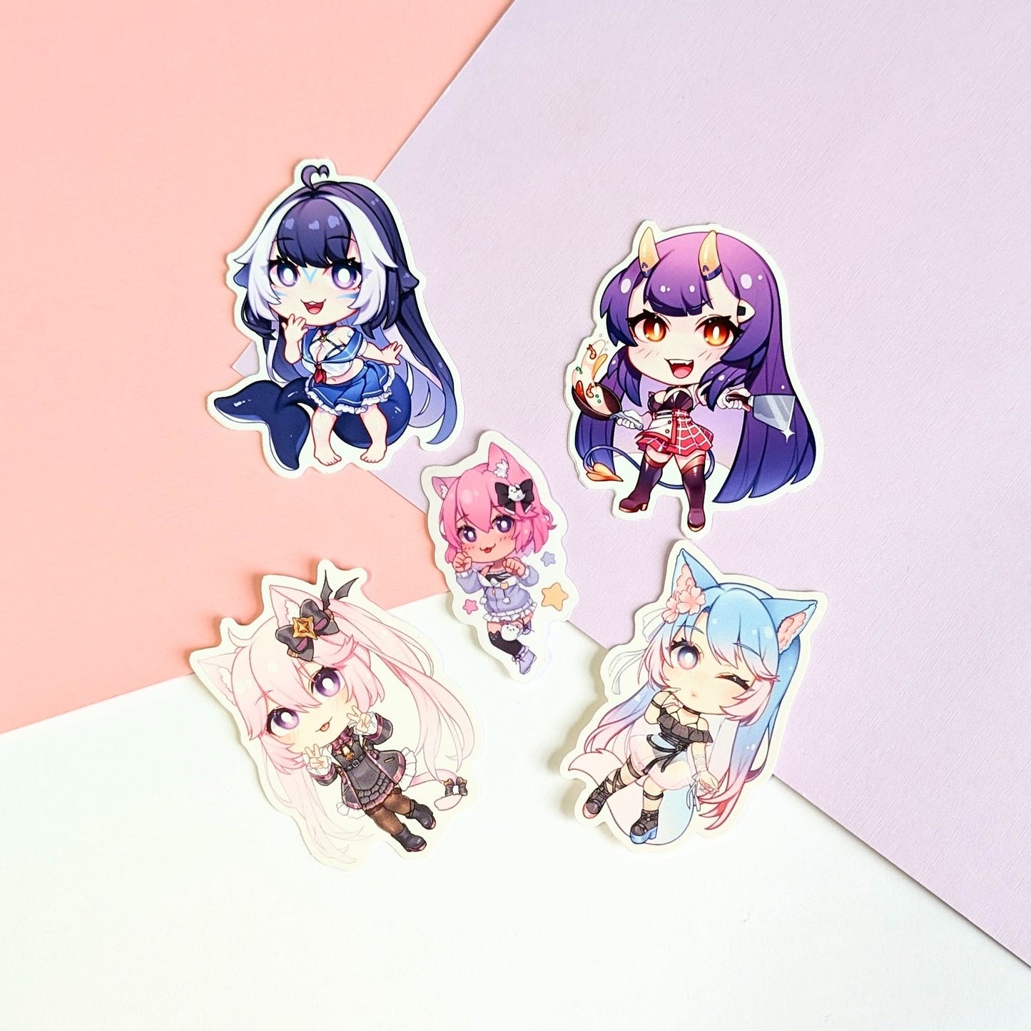 Vtuber | Stickers (5) - r0cketcat Illustrations