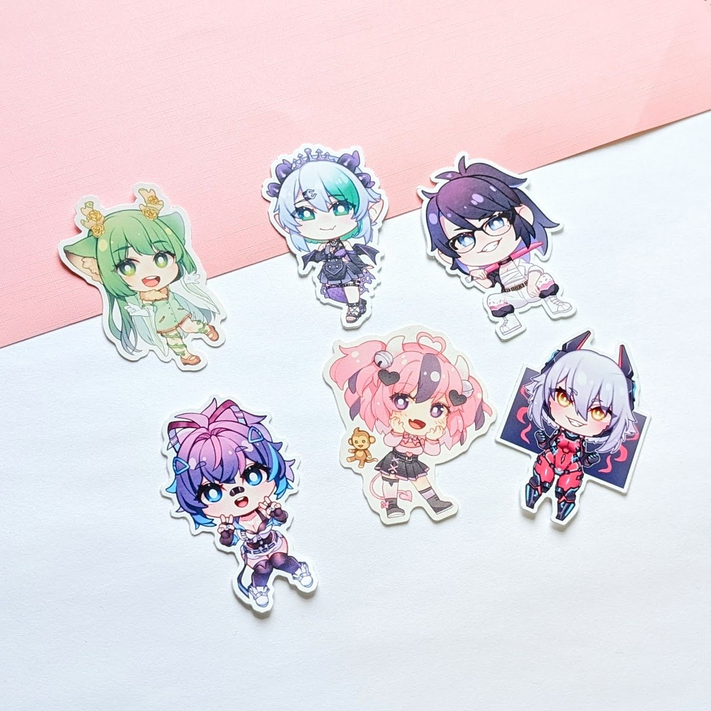 Vshojo | Stickers (6) - r0cketcat Illustrations