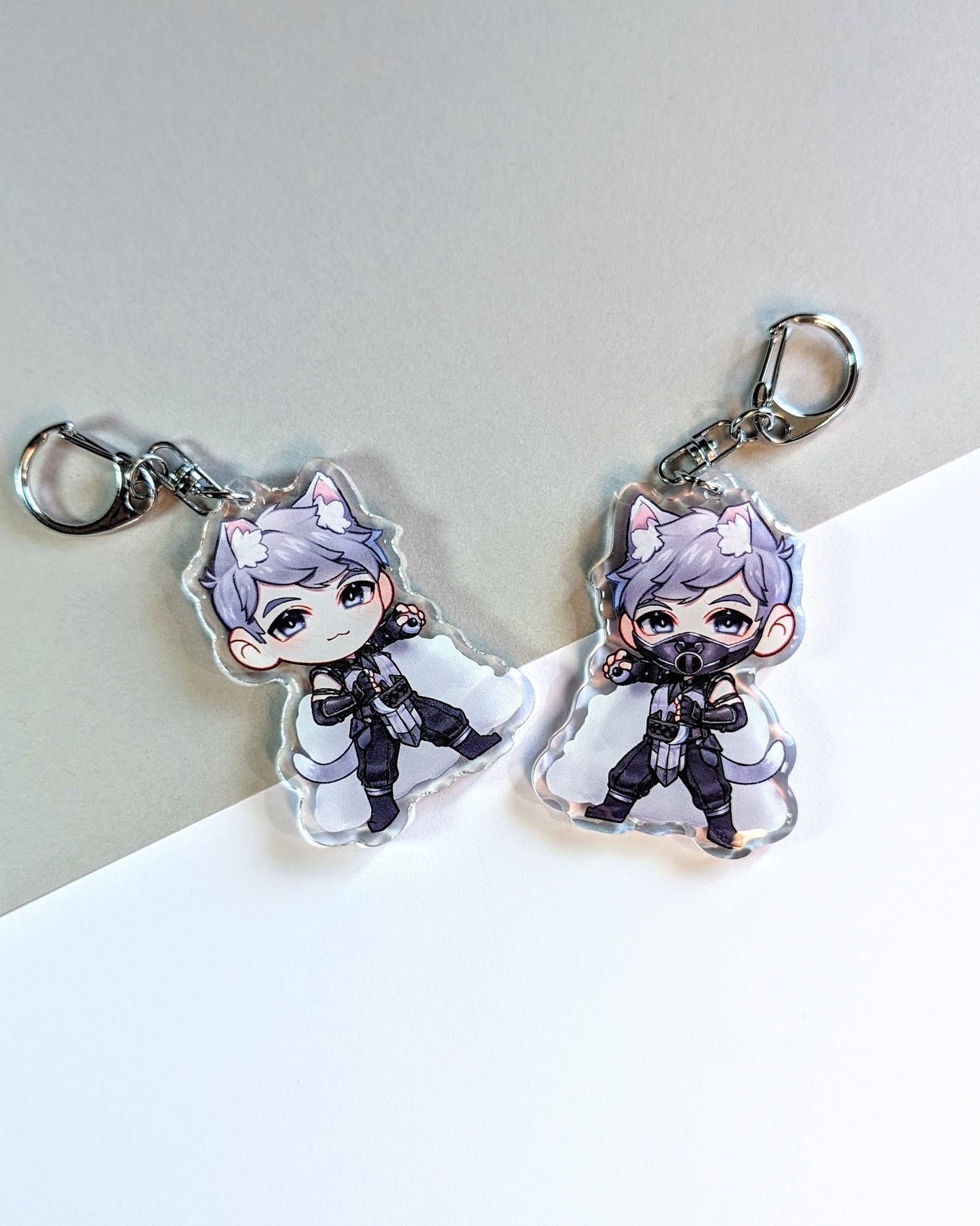 Pre-Order | Smoke | Keychain - r0cketcat Illustrations