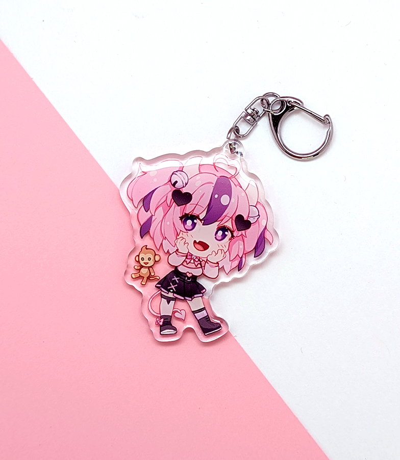 Ironmouse | Acrylic Charm - r0cketcat Illustrations