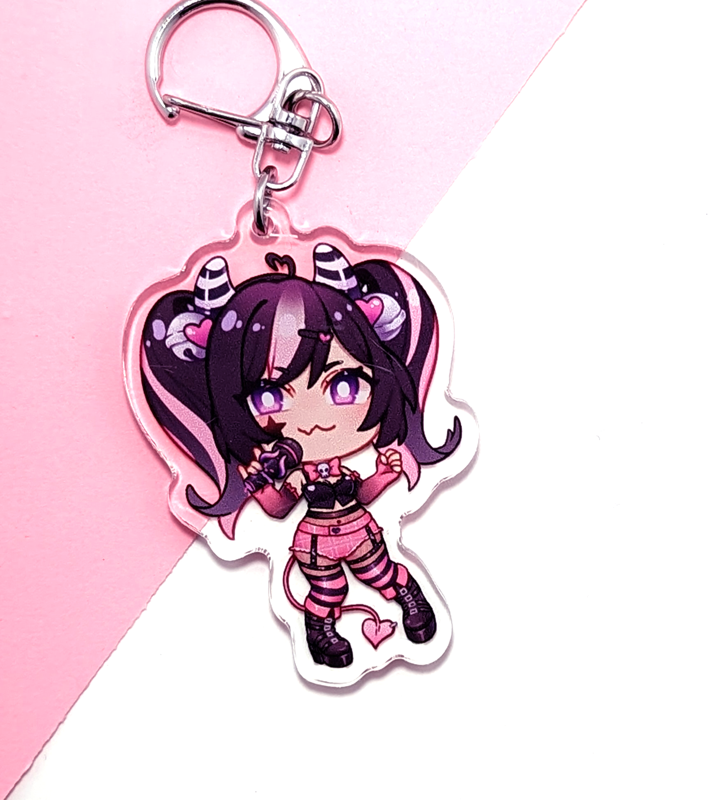 Punk Rock Ironmouse | Keychain - r0cketcat Illustrations