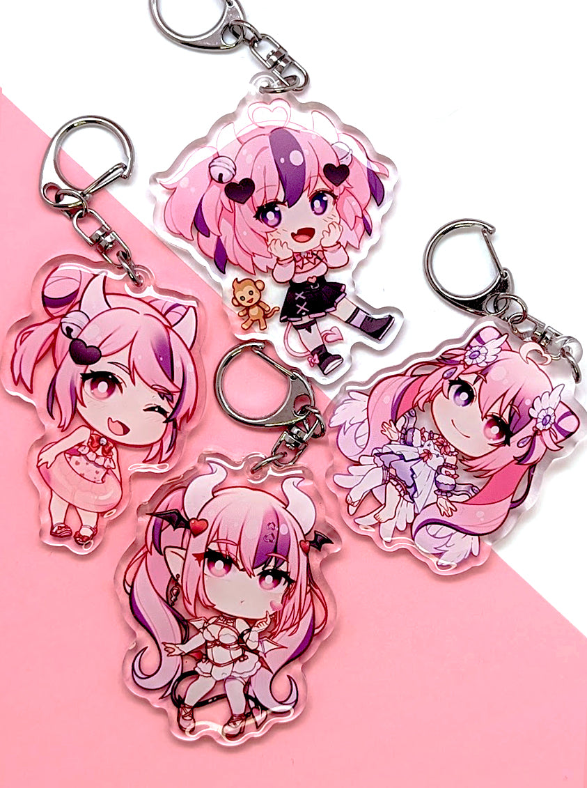 Ironmouse | Acrylic Charm - r0cketcat Illustrations