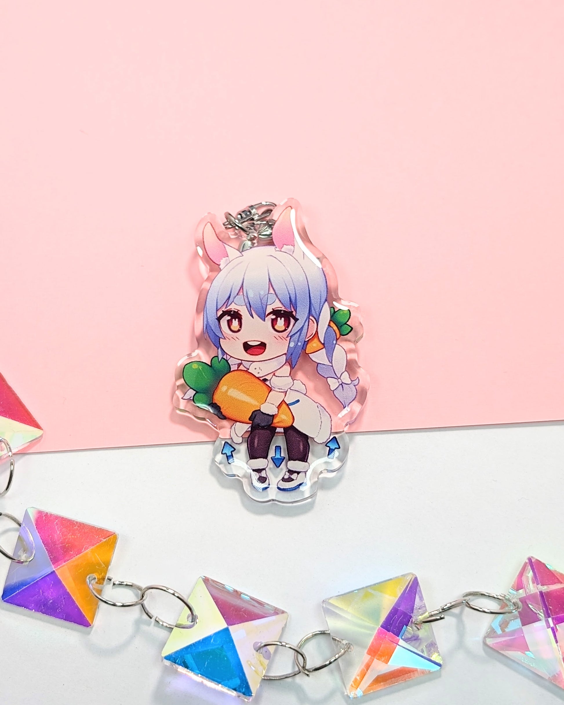 Pekora | Keychain - r0cketcat Illustrations
