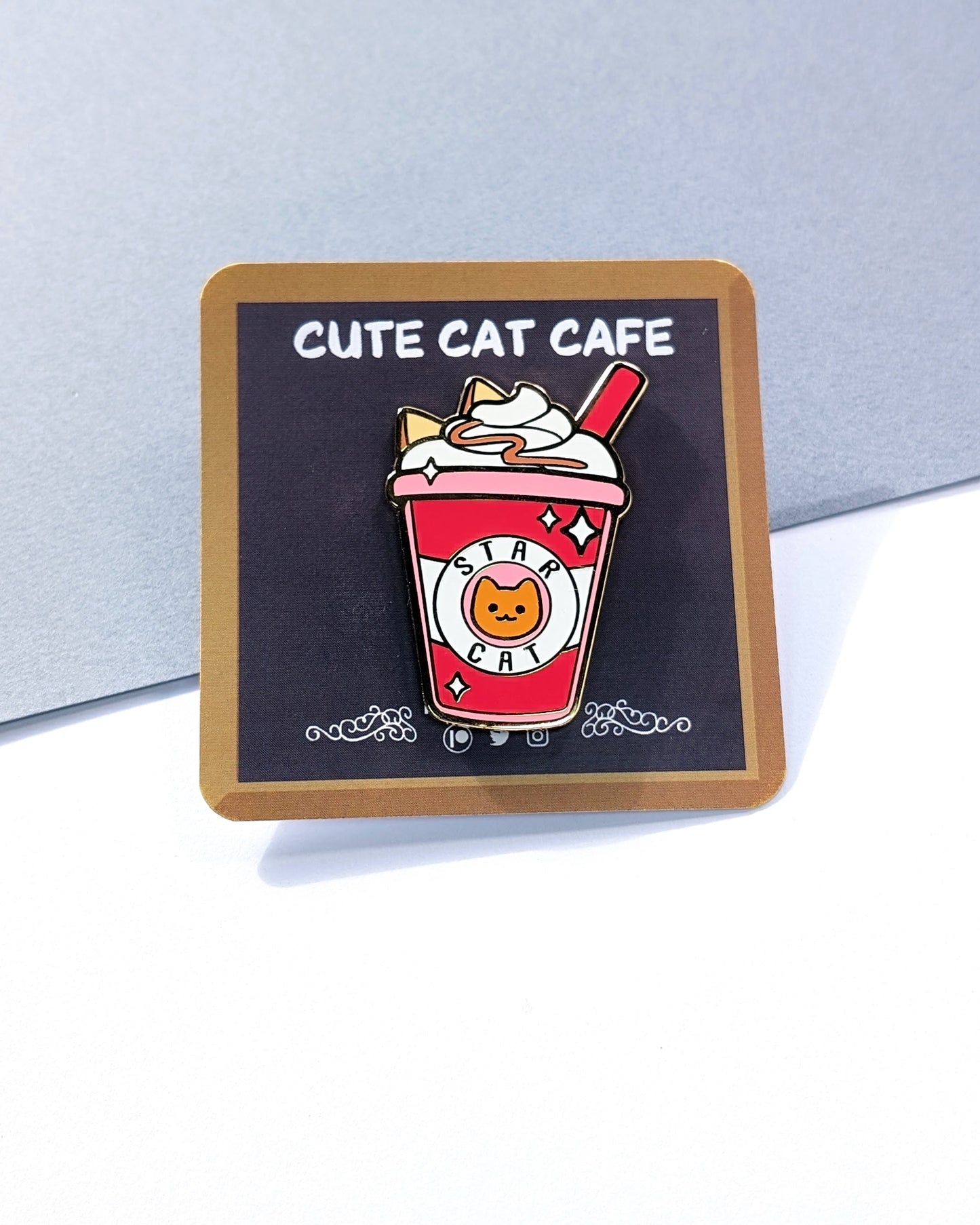 Cat-amel Frap | Enamel - r0cketcat Illustrations