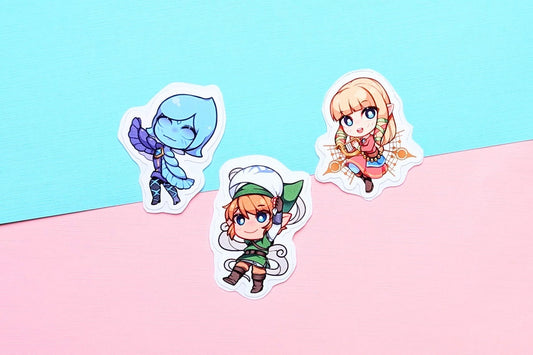 Legend of the Sky | Stickers (3) - r0cketcat Illustrations