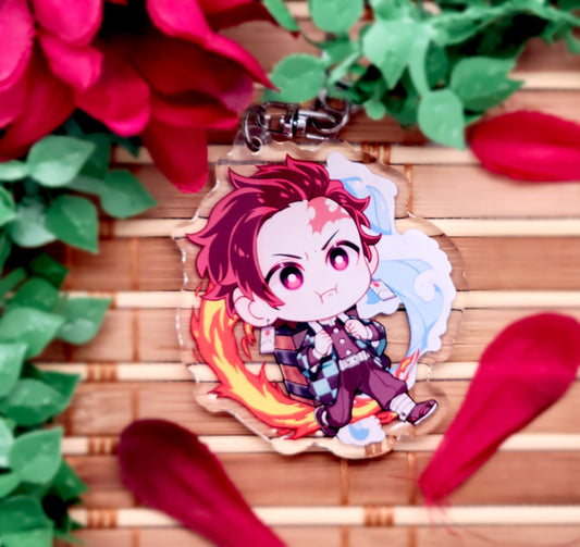 Tanjiro | Keychain - r0cketcat Illustrations