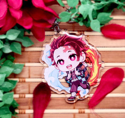 Tanjiro | Keychain - r0cketcat Illustrations