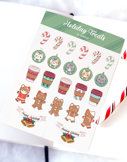 Holiday Set | Sticker Sheet - r0cketcat Illustrations